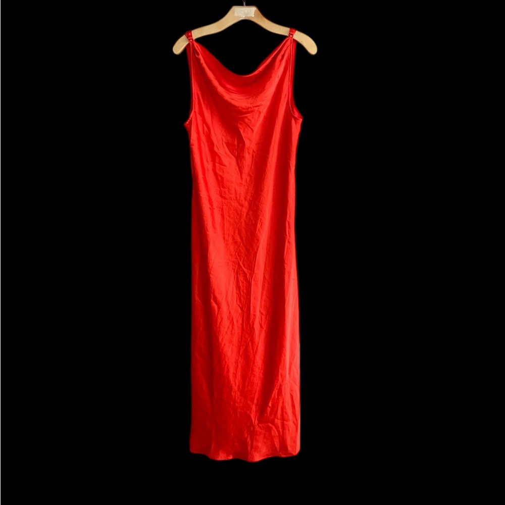 Wilfred Vibrant Red orange Midi Dress
